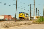 CSX C40-8W Locomotive in the yard